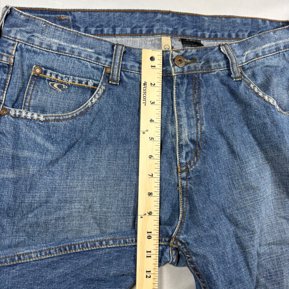 O'Neill Jeans Mens 36x31 Y2K Bootcut Blue Surf Skate Denim Distressed Vintage - Picture 6 of 10